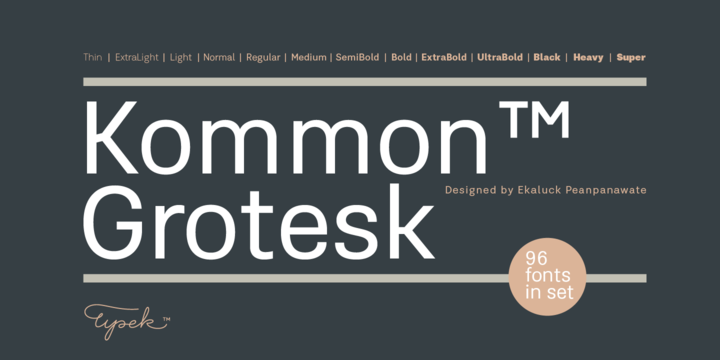 Fuente Kommon Grotesk